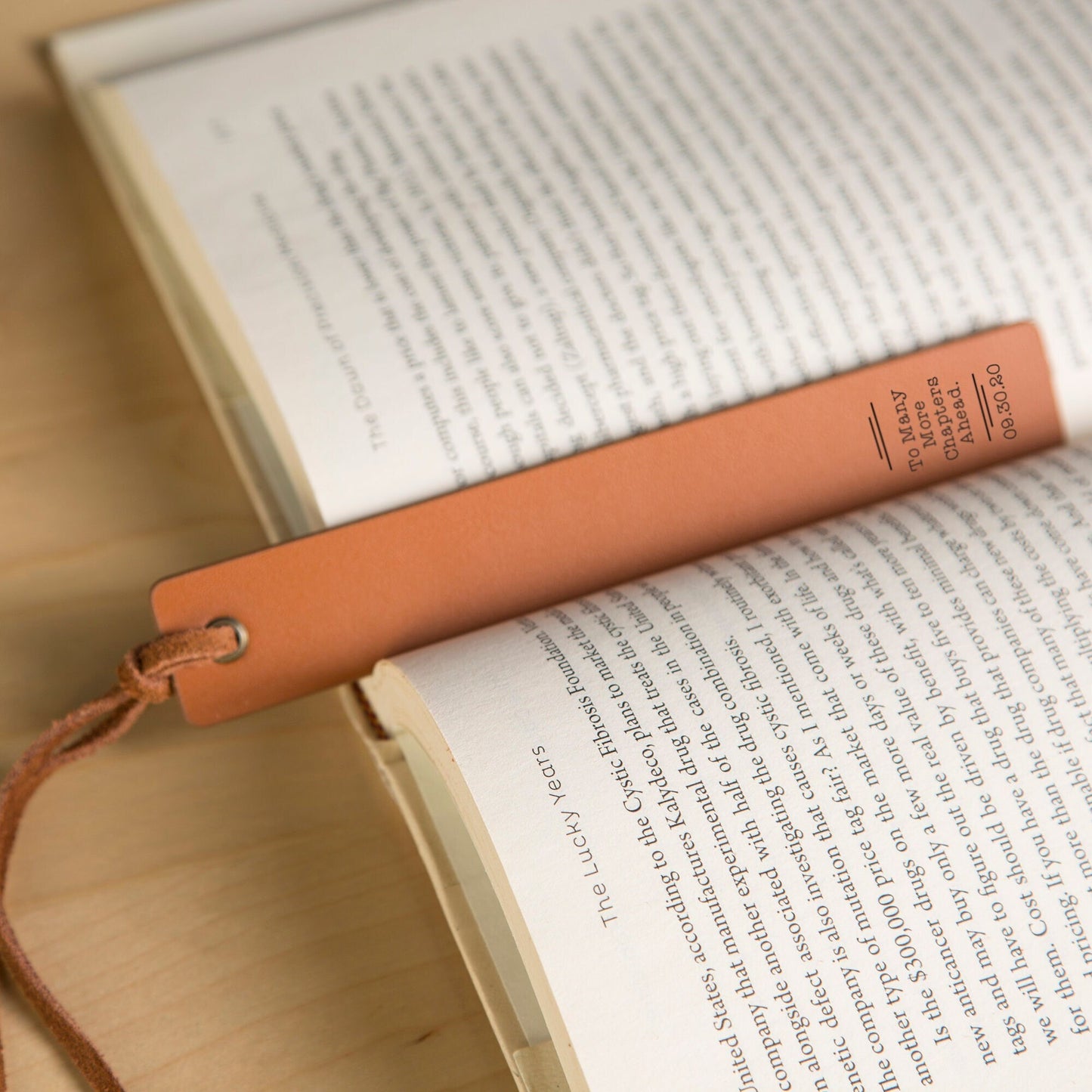 Engraved Leather Bookmark, Handwritten Note Bookmark Leather 3rd Anniversary Gift for Him, Customized Book Club Gift with Romantic Message