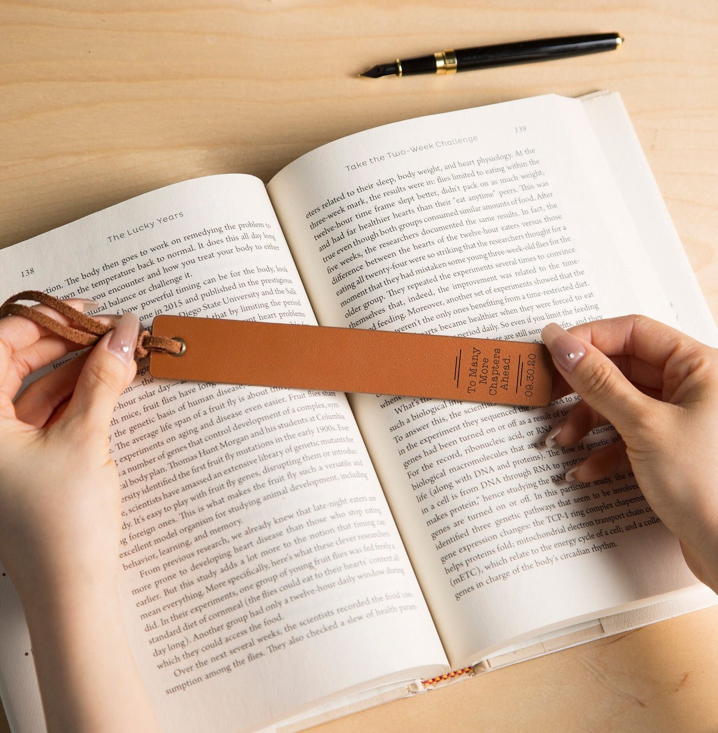 Engraved Leather Bookmark, Handwritten Note Bookmark Leather 3rd Anniversary Gift for Him, Customized Book Club Gift with Romantic Message