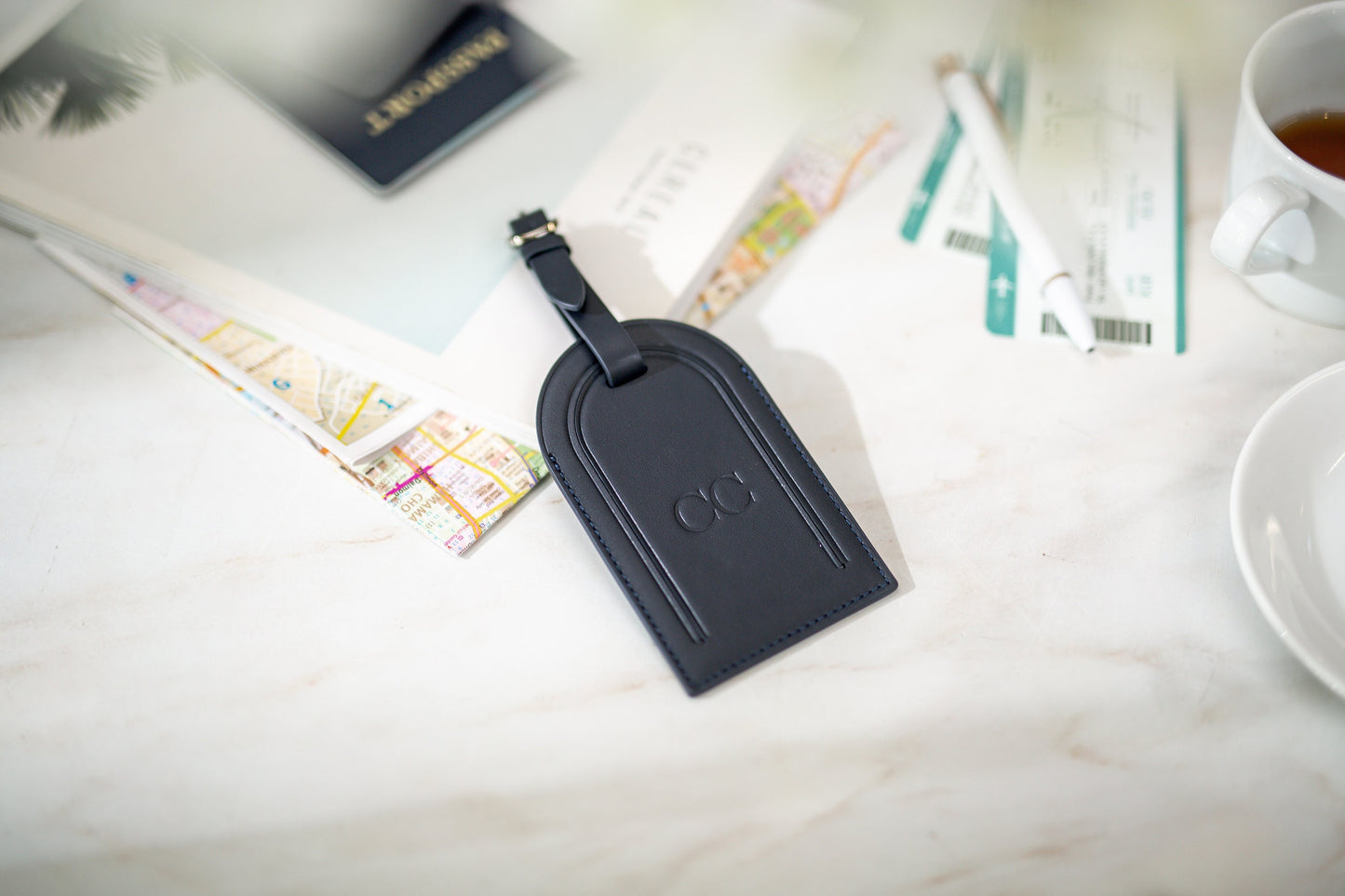 Embossed Luggage Tag - Custom Monogrammed Suitcase Tag, Travel Essentials, Diaper Bag Name Tags, retirement birthday wedding travel gifts