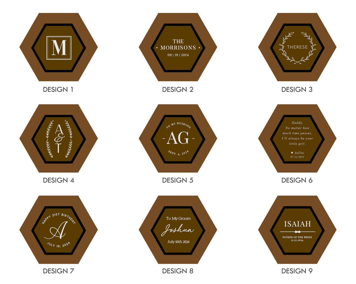 Hexagon Watch Box w/ Glass Top & Pillow (Watch NOT Included) - Wood Apple Watch Gift Box, Wedding Day Groom Gift, Reverse Proposal Box