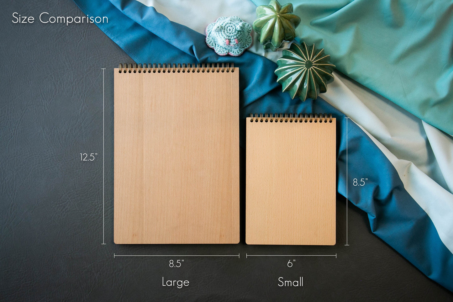 Engraved Sketchbook - Wooden Personalized Drawing Book with Blank Pages, Gift for Artists Kids Students Grand daugther Child Son Birthday