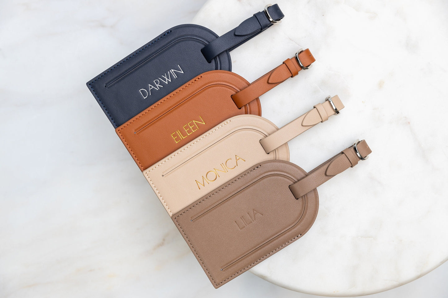 Embossed Luggage Tag - Custom Monogrammed Suitcase Tag, Travel Essentials, Diaper Bag Name Tags, Retirement or Weekend Girl Trips Gift Idea