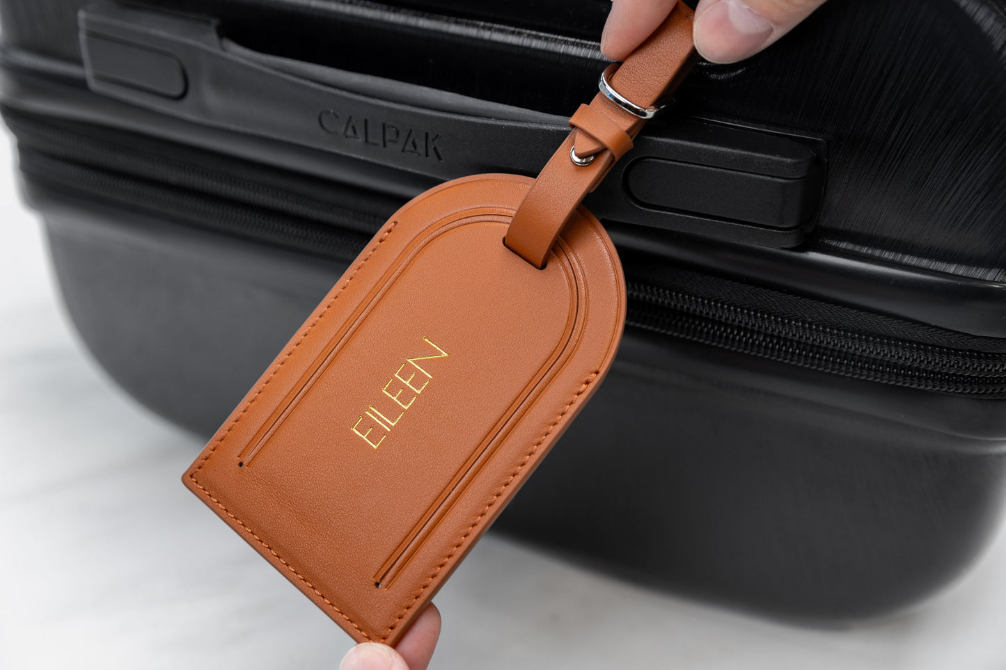 Embossed Luggage Tag - Custom Monogrammed Suitcase Tag, Travel Essentials, Diaper Bag Name Tags, Retirement or Weekend Girl Trips Gift Idea