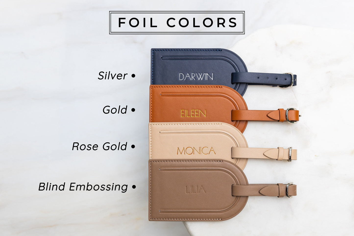 Embossed Luggage Tag - Custom Monogrammed Suitcase Tag, Travel Essentials, Diaper Bag Name Tags, Retirement or Weekend Girl Trips Gift Idea