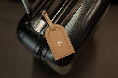 Embossed Luggage Tag - Custom Monogrammed Suitcase Tag, Travel Essentials, Diaper Bag Name Tags, Retirement Birthday Wedding Travel Gifts