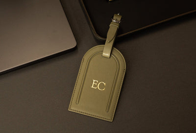 Embossed Luggage Tag - Custom Monogrammed Suitcase Tag, Travel Essentials, Diaper Bag Name Tags, Retirement Birthday Wedding Travel Gifts