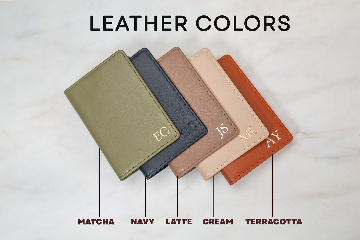 Embossed Leather Passport Holder - Custom Name Travel Wallet, Company Corporate Business Retiree Gifts, Personalized Wedding Travel Gift