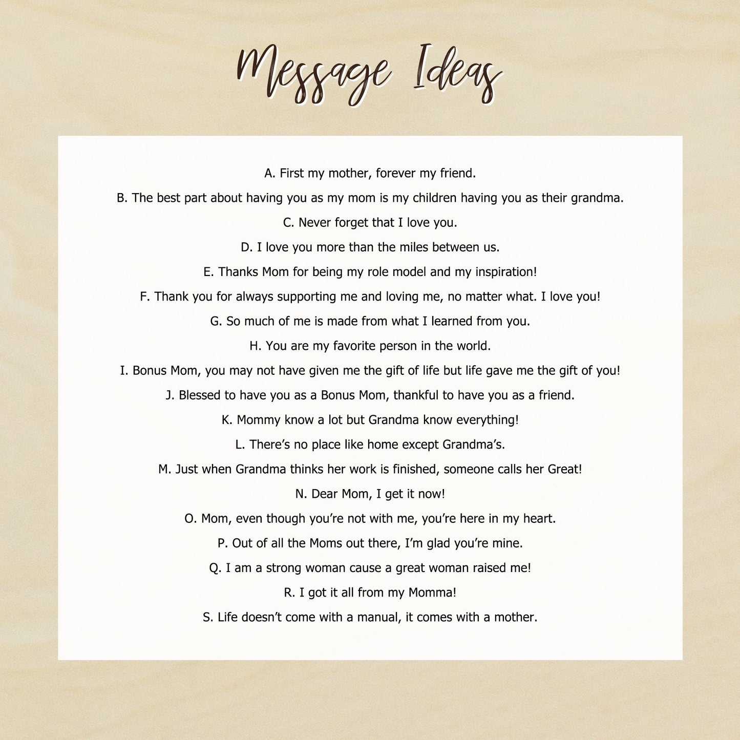Your Photo Printed on Wood - Mom Wood Picture Print, Wedding Day Gift for Mother of the Bride Groom MOG MOB Grandma Bonus Mom From Daughter