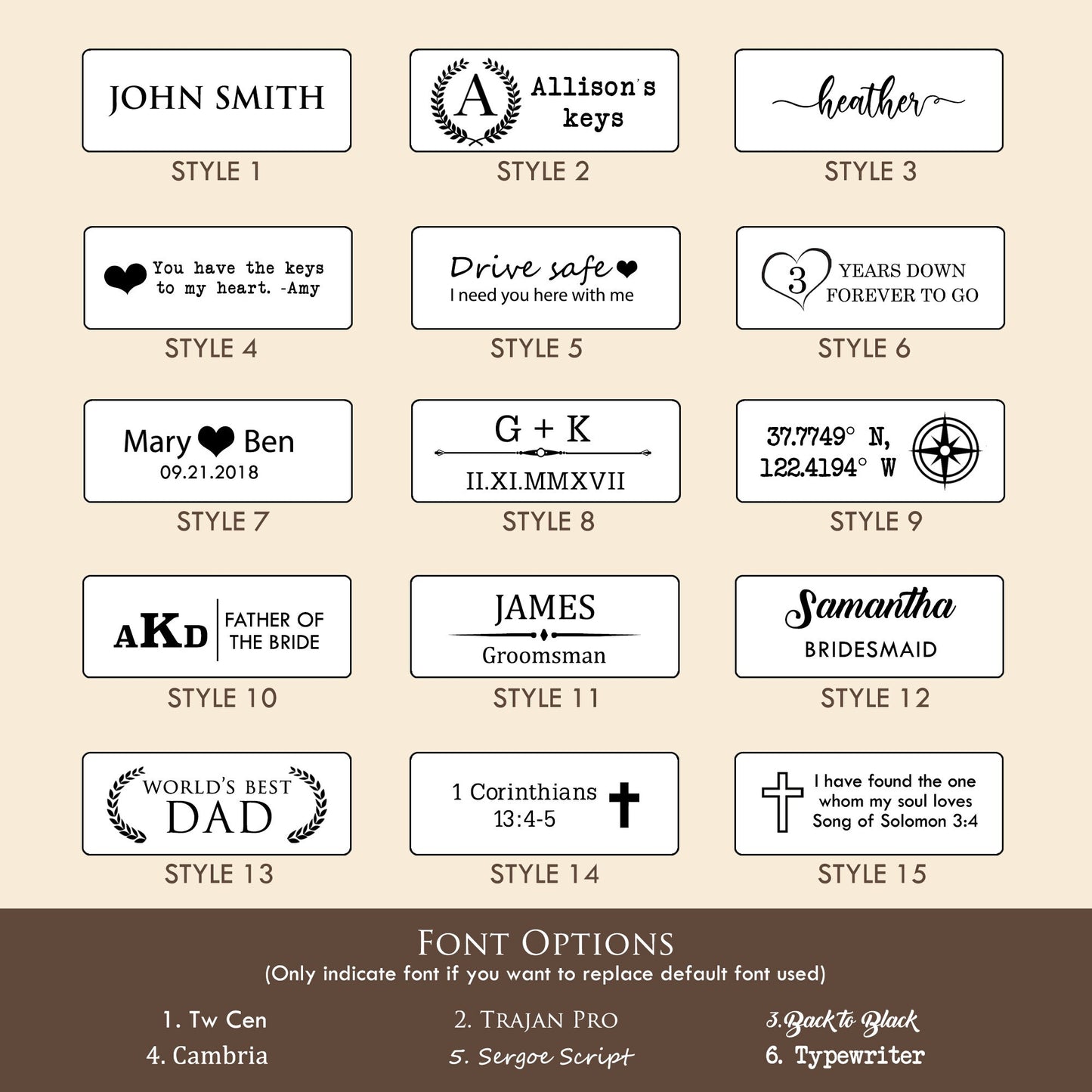 Leather Key Chain FOB - Engraved 3rd Wedding Anniversary Leather Gift Bridesmaid Groomsmen Party Favors Corporate Employee Gift for Mom Dad