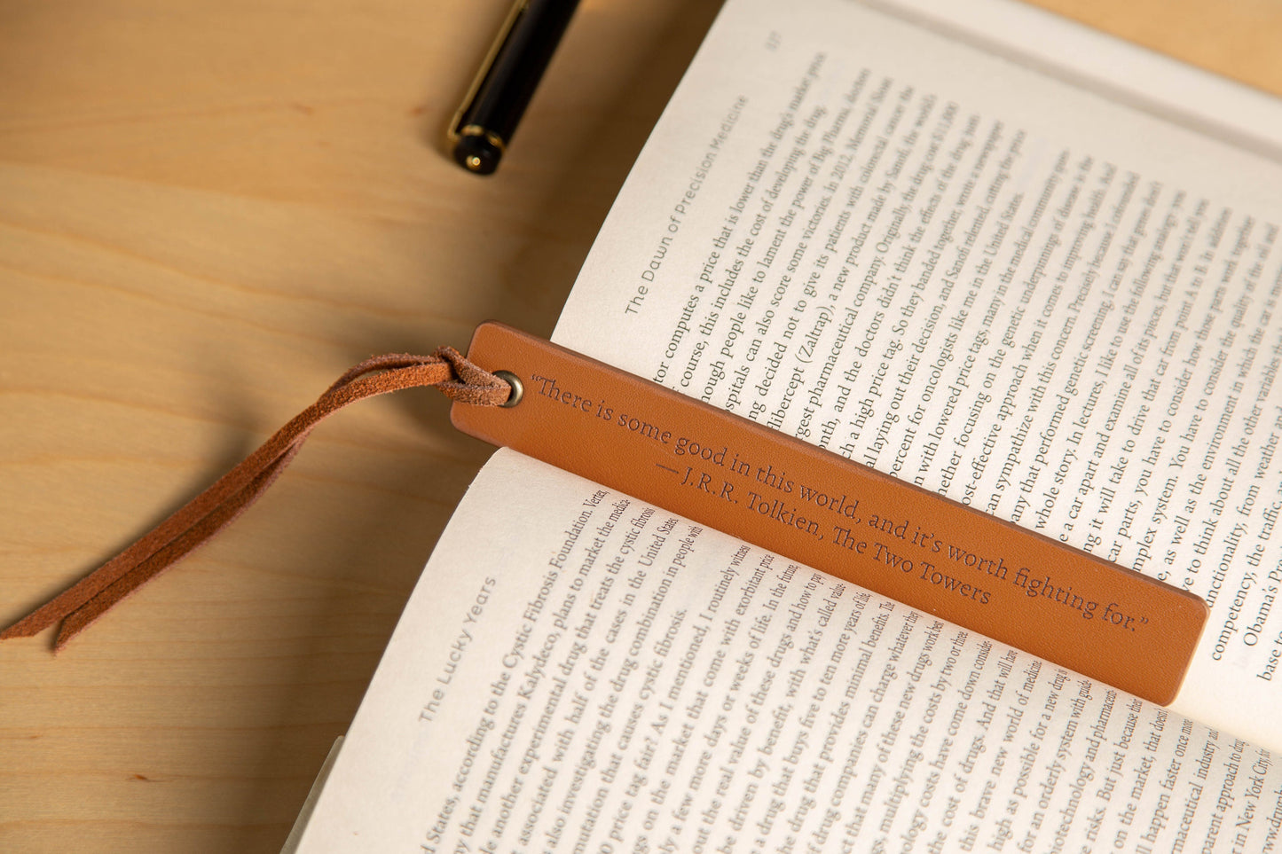Engraved Leather Bookmark, Custom Favorite Quote Bookmark, Leather Anniversary Gift, Book Lover Gift, Thoughtful College and Teacher Gift