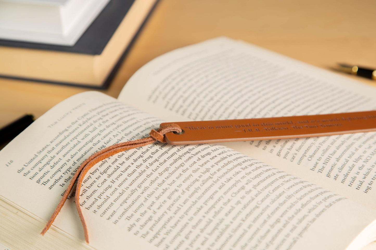 Engraved Leather Bookmark, Custom Favorite Quote Bookmark, Leather Anniversary Gift, Book Lover Gift, Thoughtful College and Teacher Gift