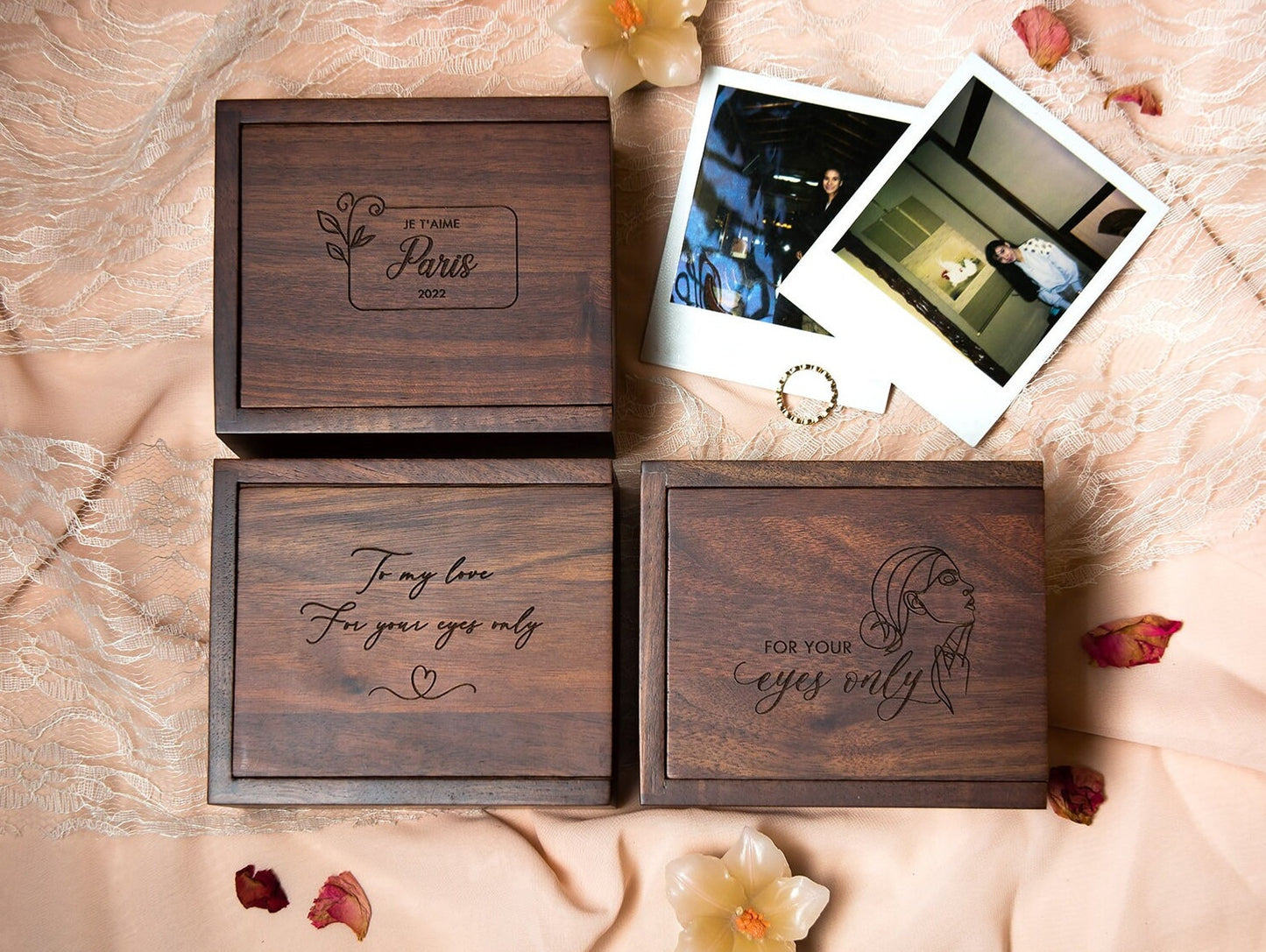 Boudoir Polaroid or Instax Print Box - Photo Box, Anniversary Wedding Gift, Romantic Gift for Husband Fiancé, sexy gift for him