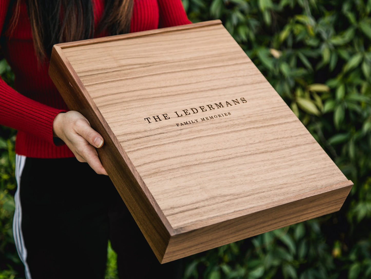 Travel Memory Box - Engraved Wood Keepsake Box for Sentimental Items Photos Letters Tickets, Cub Boy Scout Box, Retirement Farewell Gift