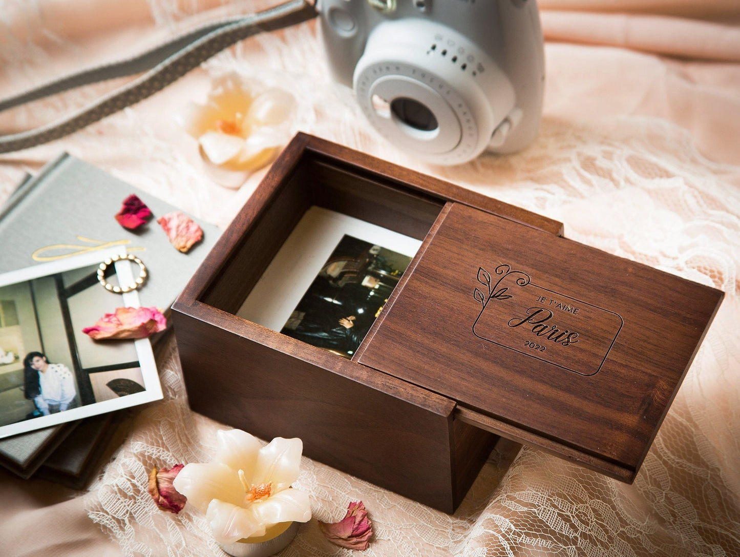 Boudoir Polaroid or Instax Print Box - Photo Box, Anniversary Wedding Gift, Romantic Gift for Husband Fiancé, sexy gift for him