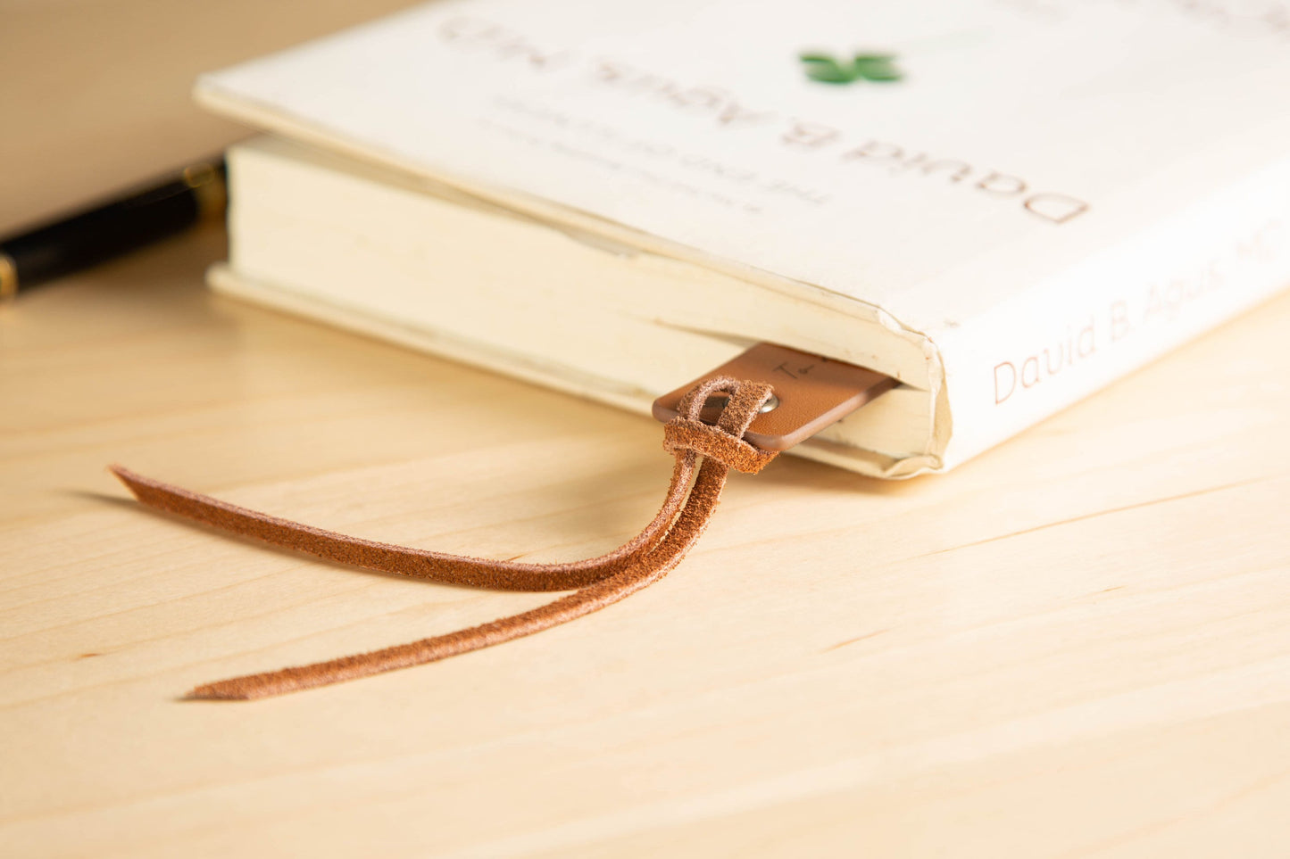 Engraved Leather Bookmark, Leather Anniversary Gift, Book Lover Gift for Him Her, Unique & Thoughtful Teachers Gift with Custom Words