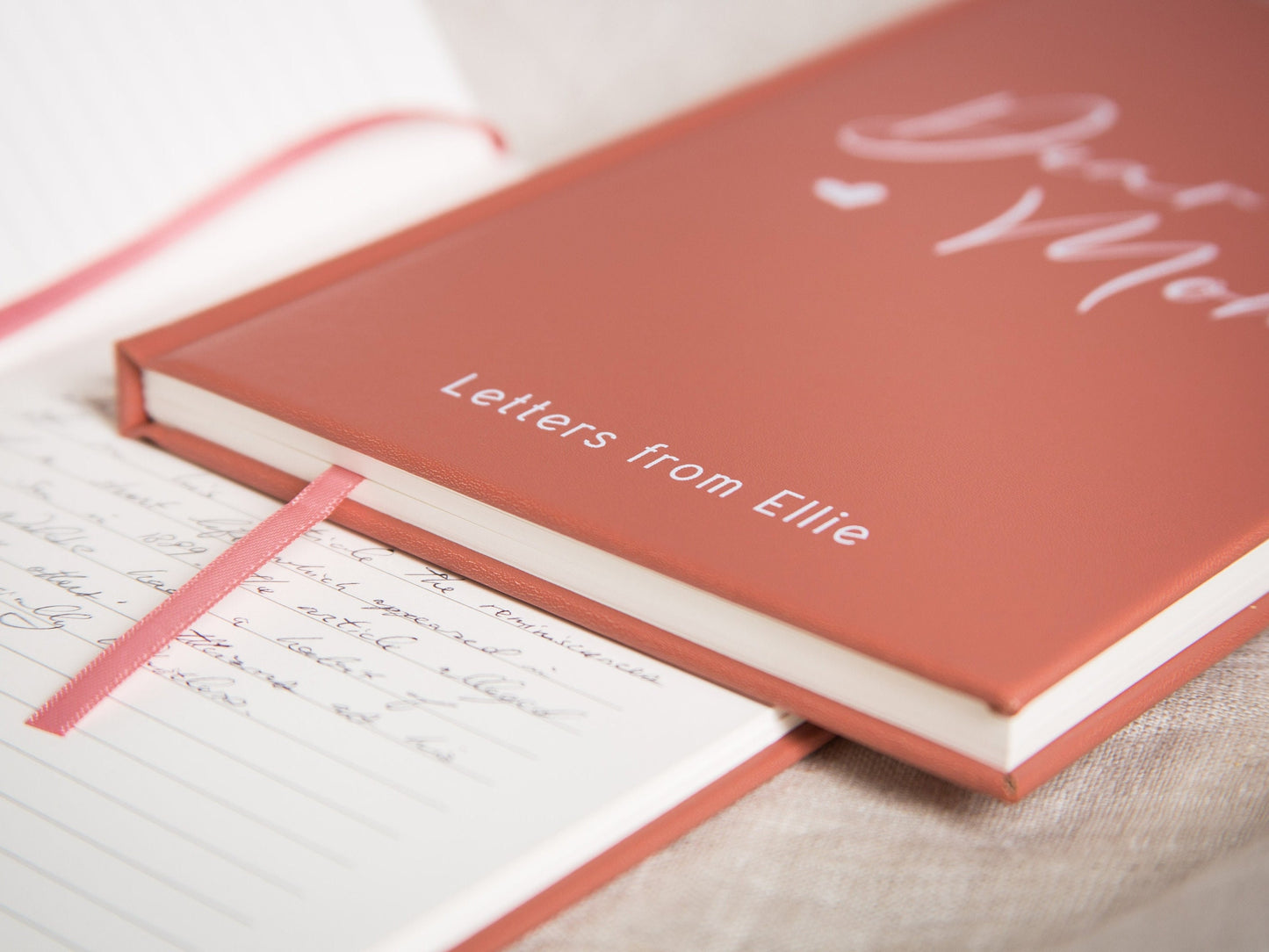Dear Mom Lined Notebook - Hard Cover Letters Journal Mom Wife Girlfriend, Wedding Gift for Mom from Bride Groom, Thoughtful Gift for Mother