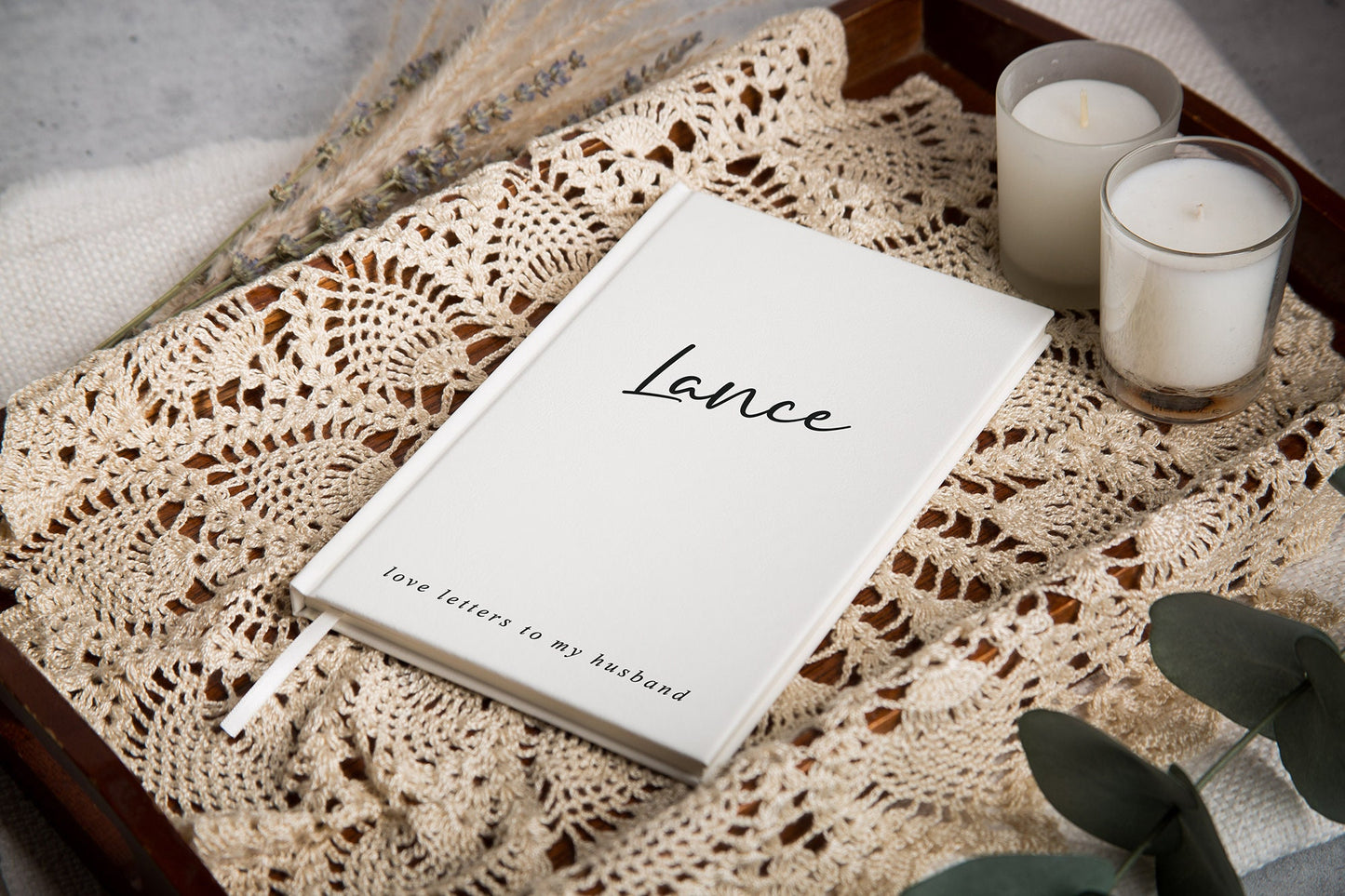 Love Letters Lined Notebook - Custom Notebook, Birthday Gift for Wife Husband, Romantic Surprise Proposal Note Messages Prep Letter Journal
