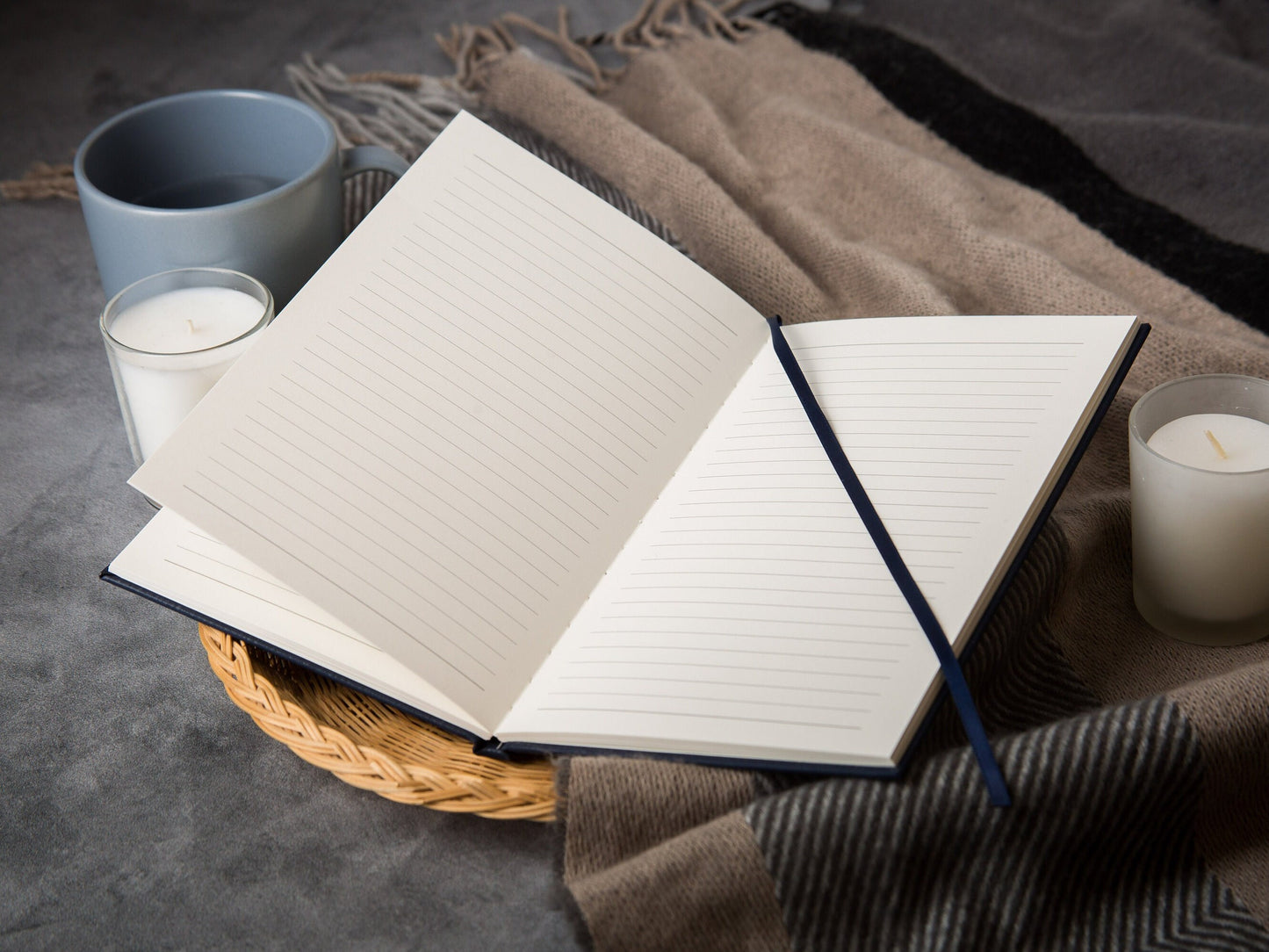 Our Story Lined Notebook - Hard Cover Book, Custom Anniversary Gifts Personalized Proposal Note Journal Wedding Notebook Planner
