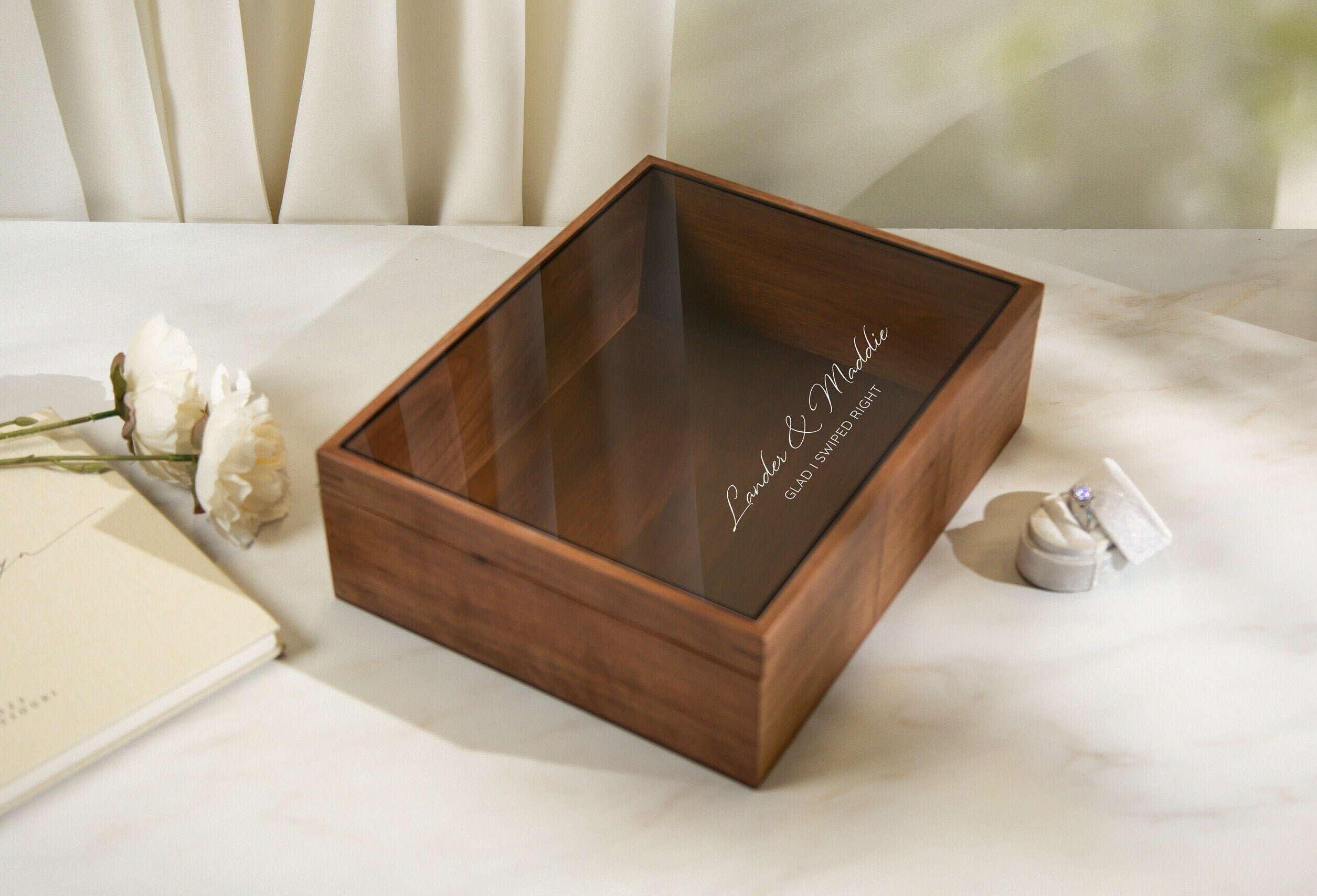 8x10 Shadow Box with Glass Lid (Design 2)