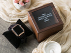 Watch Box w/ Glass Top & Pillow (Watch NOT Included)