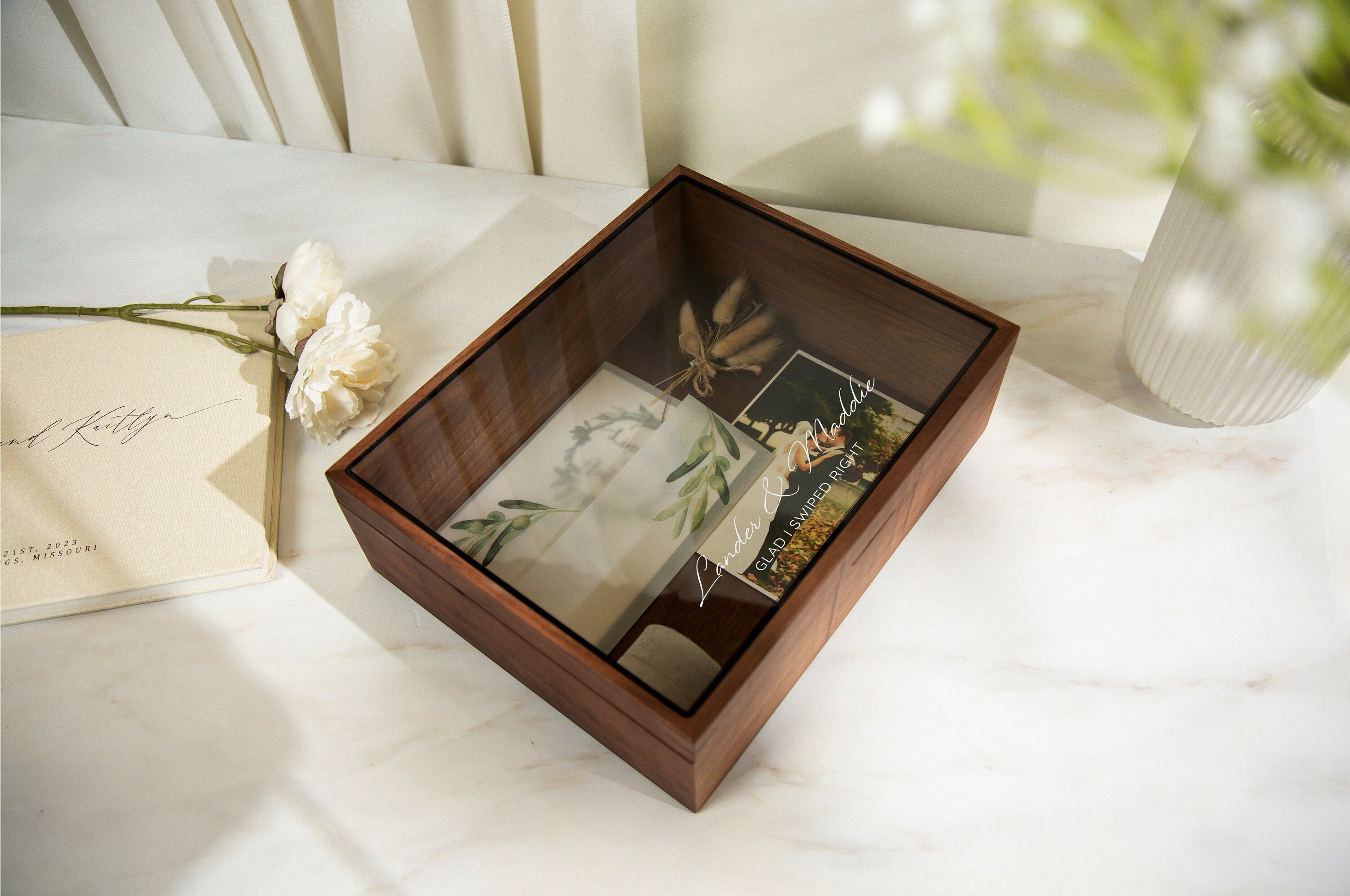 8x10 Shadow Box with Glass Lid (Design 2)