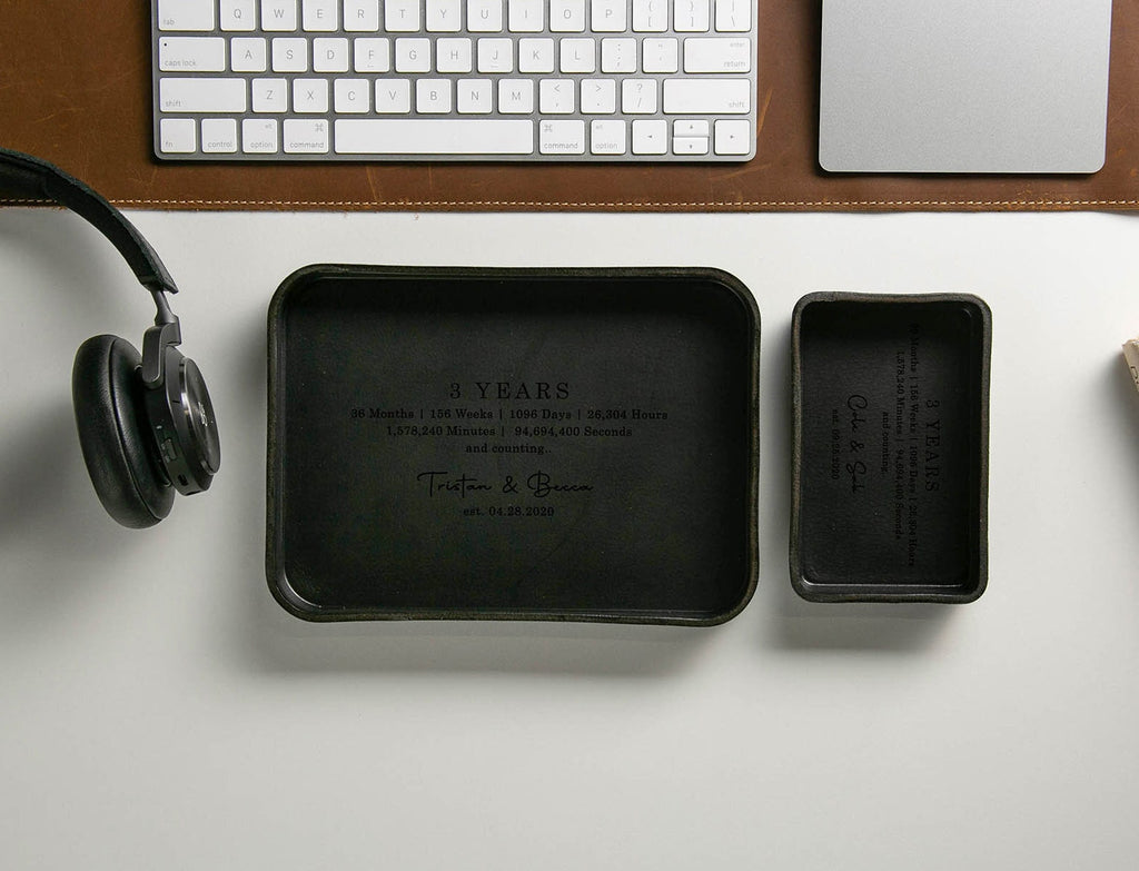 Vegetable Tanned Hard Leather Valet (Design 4)