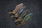 Embossed Diamond Leather Keychains (Name)