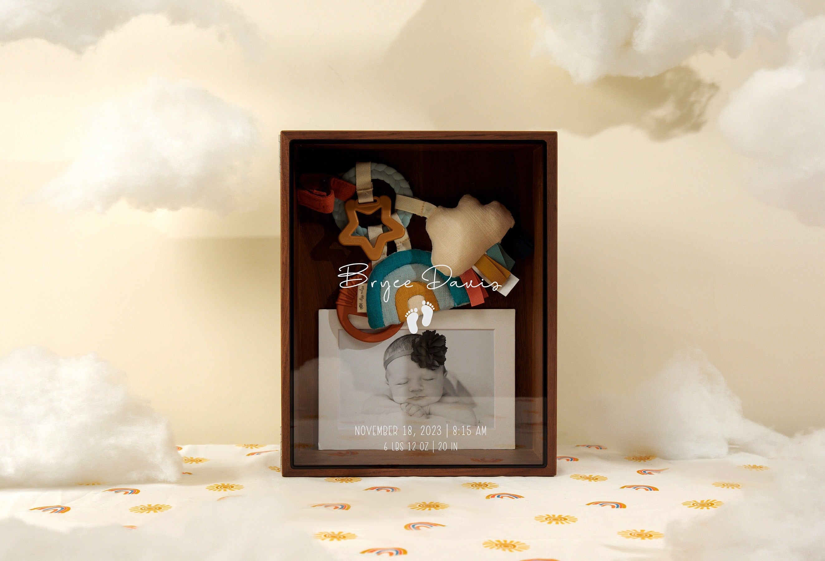 8x10 Shadow Box with Glass Lid (Design 5)