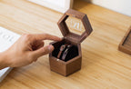 Hexagon Watch Box w/ Glass Top & Pillow (Watch NOT Included)