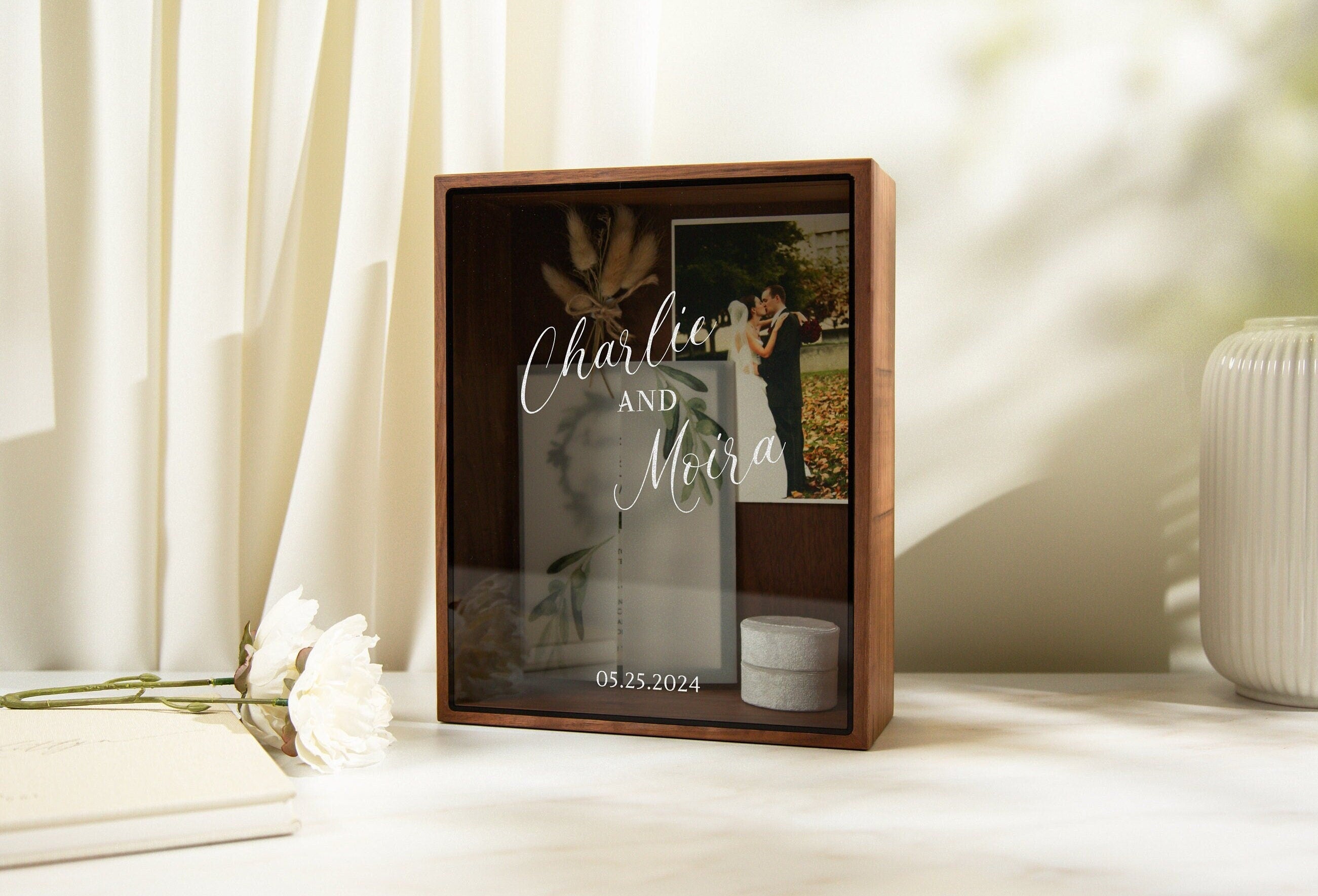 8x10 Shadow Box with Glass Lid (Design 1)