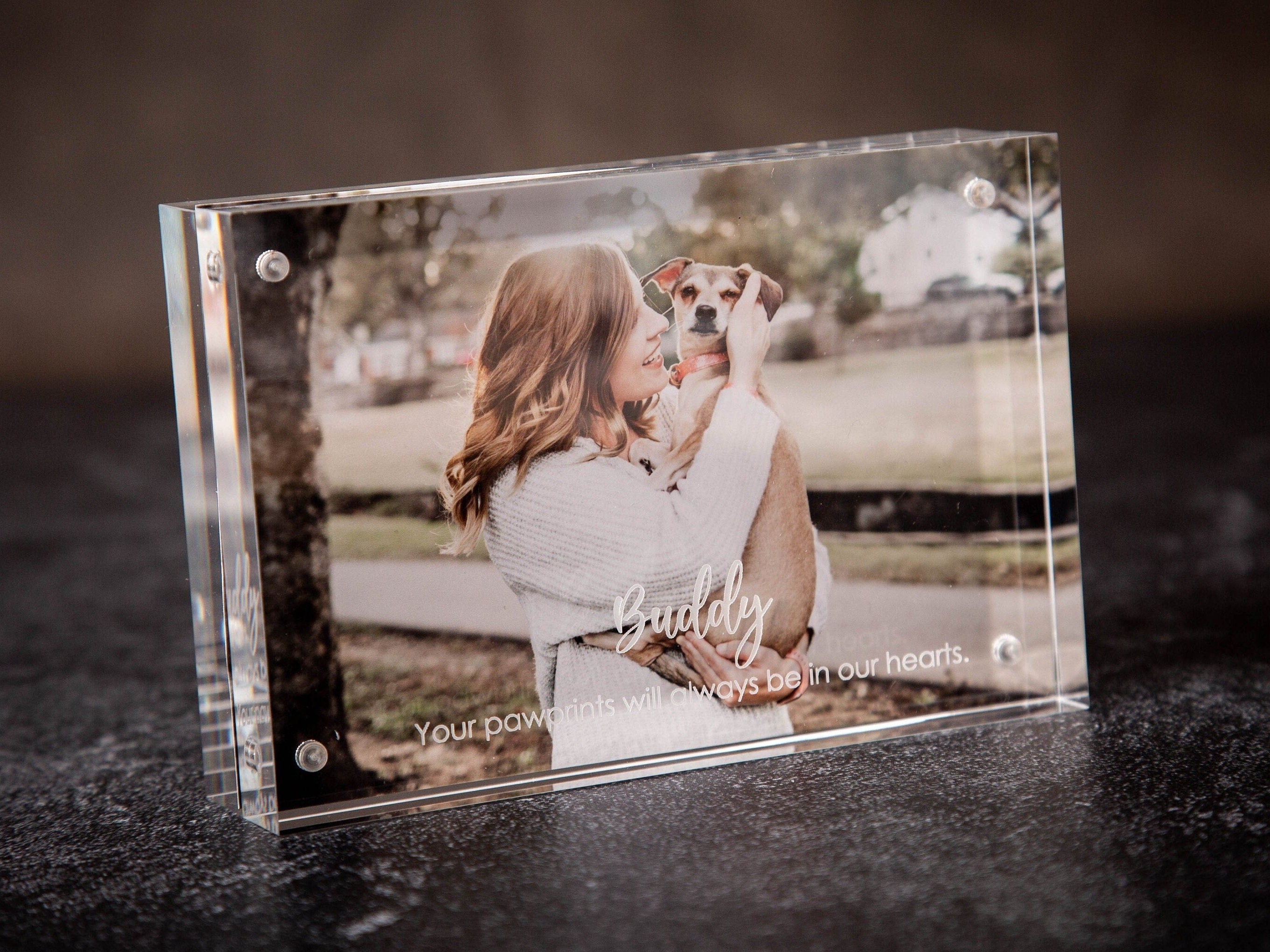 Engraved Acrylic Photo Block