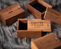 Tall Walnut Cufflink or Tie Clip Box Only ( Cuff links NOT included )
