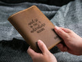 Engraved Leather Passport Cover - Couple Adventure Gift