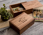 Custom Engraved Wood Anniversary Gift Box