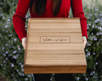Custom Engraved Wood Anniversary Gift Box