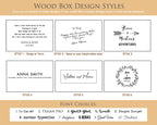 Custom Engraved Wood Anniversary Gift Box