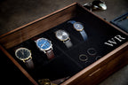 8x10 Wood Watch Box with Glass Lid (Design 3)