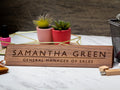 Wood Name Plate (11.75 inches)