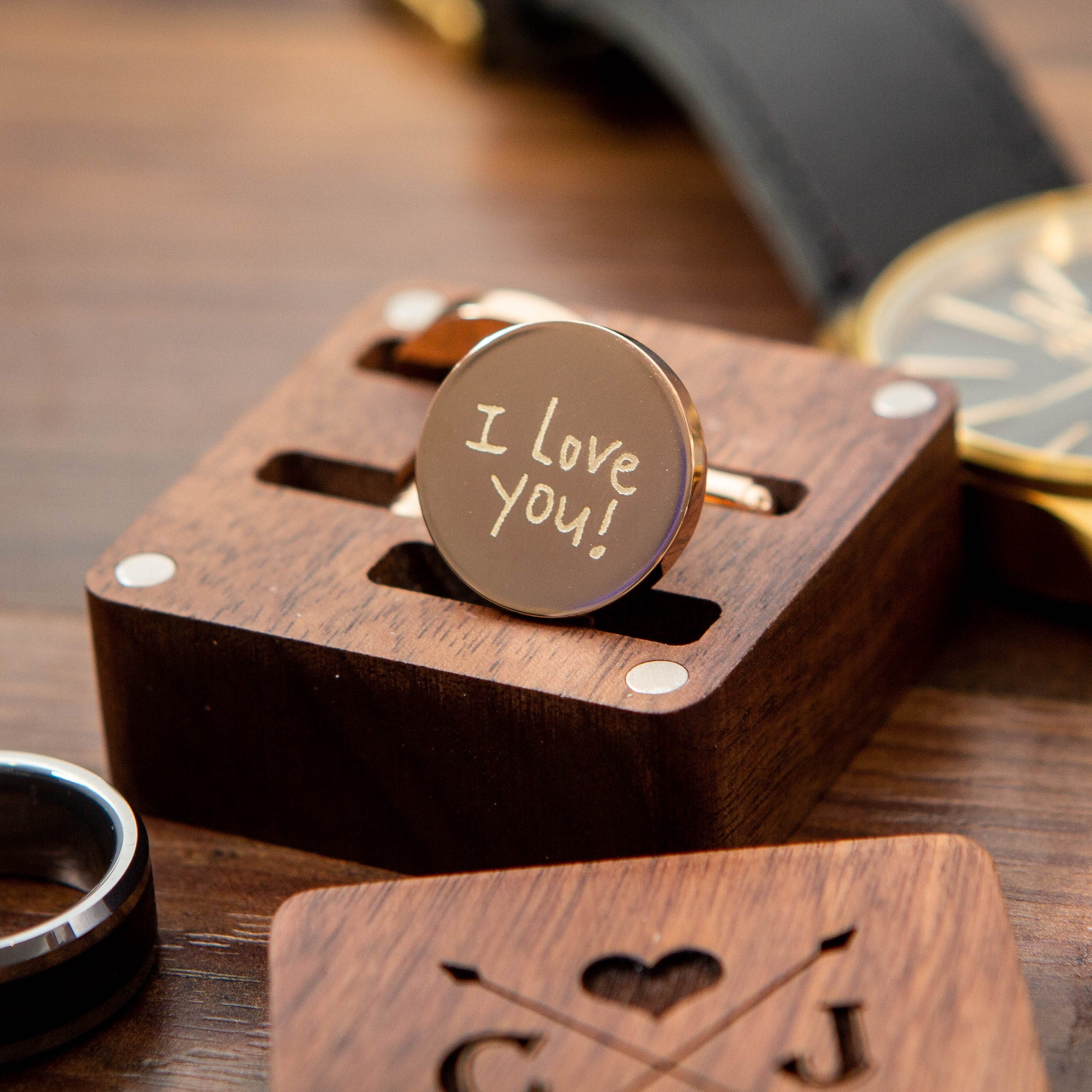 Handwritten Metal Cufflinks