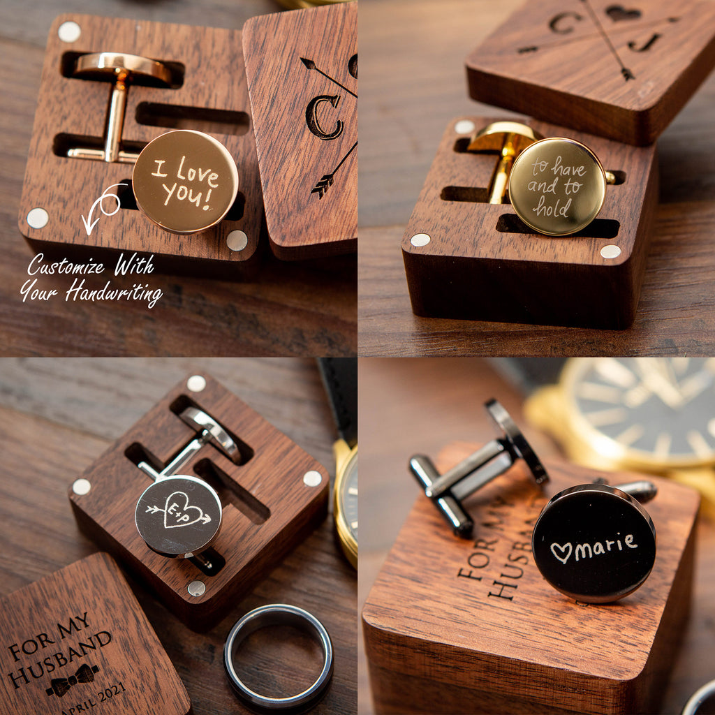 Handwritten Metal Cufflinks