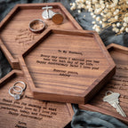 Hexagon Wood Tray