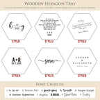 Hexagon Wood Tray