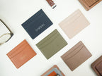 Embossed Leather Card Holder