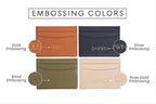 Embossed Leather Card Holder