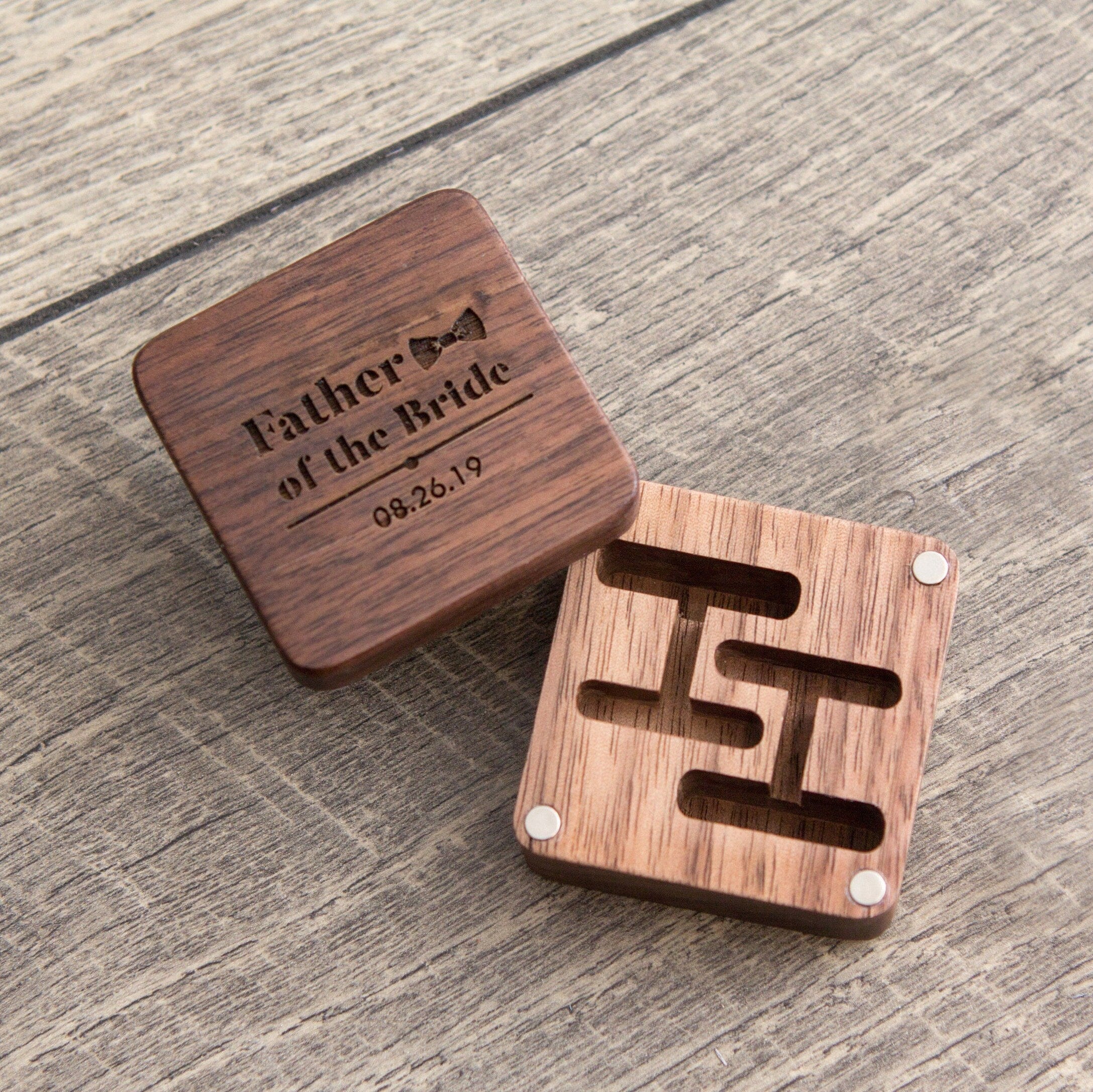 Square Cufflinks Box Only ( Cufflinks NOT included )