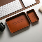 Vegetable Tanned Hard Leather Valet (Design 3)