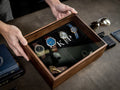 8x10 Wood Watch Box with Glass Lid (Design 1)