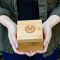 Square Bamboo Gift Box & Pillow Only (Watch NOT Included)