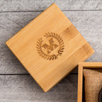 Square Bamboo Gift Box & Pillow Only (Watch NOT Included)