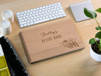 Engraved Spiral Wood Notebook (Design A)